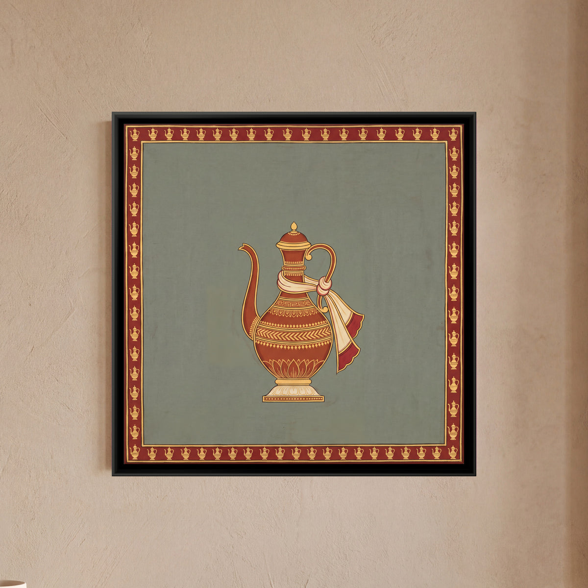 Jhari Ewer - framed canvas art hung on a wall