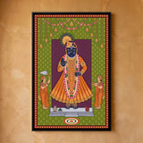Shrinathji with Attendants in Ochre