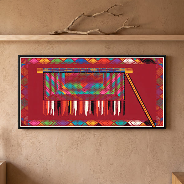 Hanging Cloth Punkah Fan with Fringe