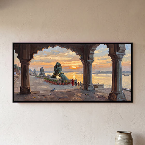 Sunrise Through Namo Ghat Arches