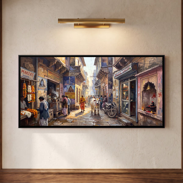 Morning in a Varanasi Lane