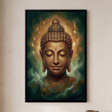 Buddha Head Emerging from Mist