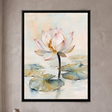 White Lotus Among Lily Pads