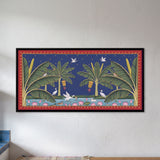 Cranes in a Banana Grove at Night