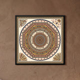 Concentric Lotus Mandala Panel
