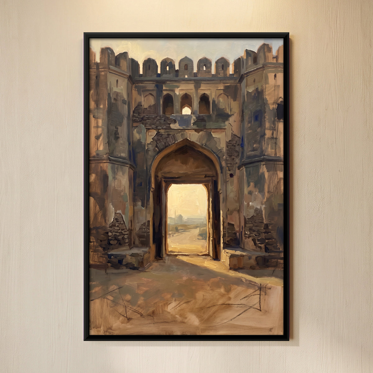 Fort Gateway - framed canvas art hung on a wall