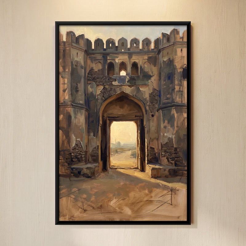 Fort Gateway - framed canvas art hung on a wall