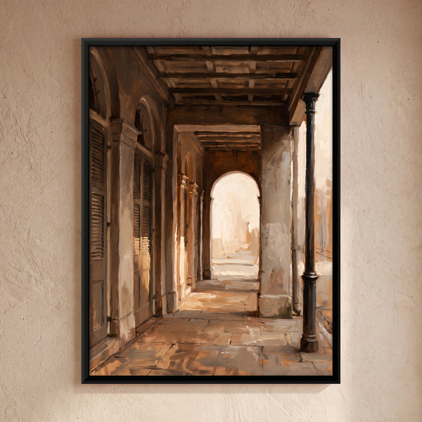 Sunlit Colonnaded Veranda