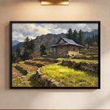 Himalayan House in Terraced Fields