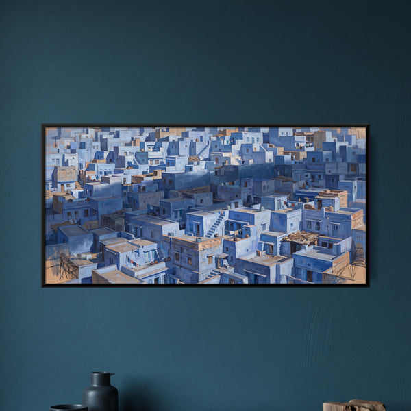 Blue-Washed City Rooftops