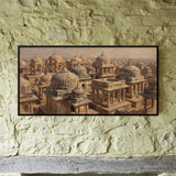 Dense Cluster of Sandstone Cenotaph Chhatris