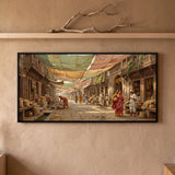 Bazaar Lane Under Cloth Awnings
