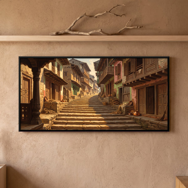 Stepped Lane in a Hill Town