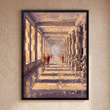 Pillared Temple Corridor