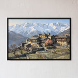 Slate-Roofed Himalayan Village
