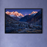 Moonrise over a Himalayan Village
