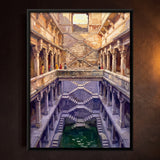 Multi-tiered Stepwell in Warm Sunlight