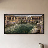 Rectangular Stepwell with Arched Galleries
