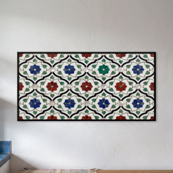 Floral Trellis in Marble Inlay