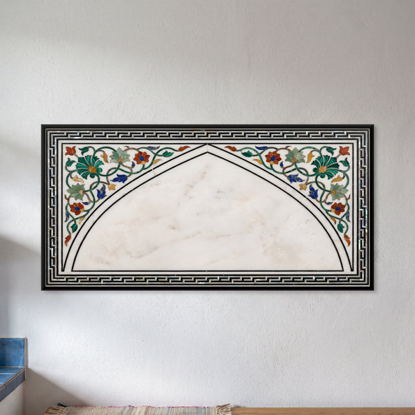 Marble Arch with Floral Inlay