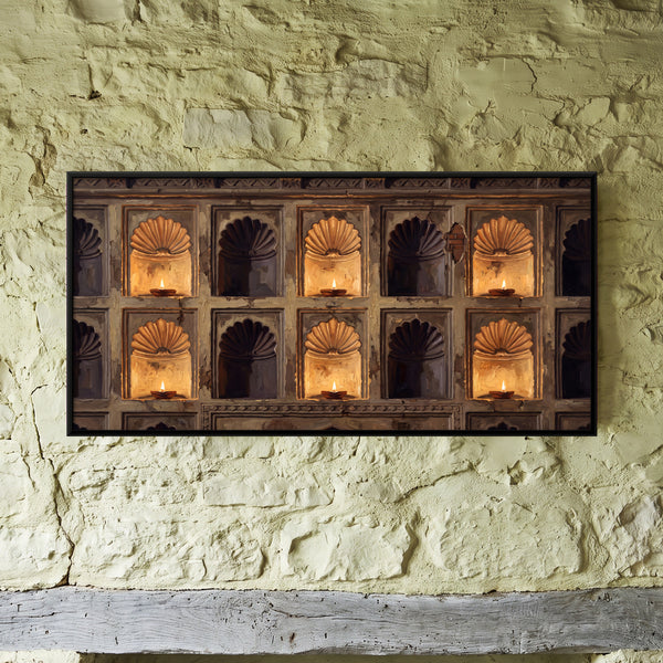 Shell Niches with Oil Lamps