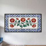 Chrysanthemums in Marble Inlay