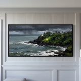 Storm over a Wooded Headland