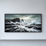 Storm Waves on a Rocky Coast
