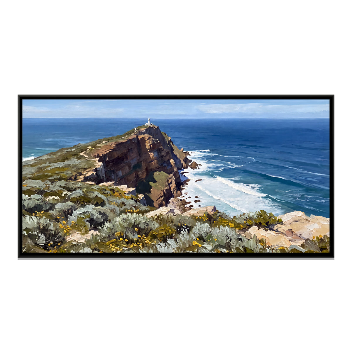 Cape of Good Hope Lighthouse - framed canvas print, front view