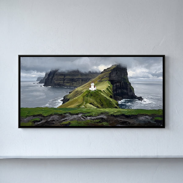 Lighthouse on a Green Headland