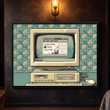 Vintage Desktop Computer Showing File Explorer