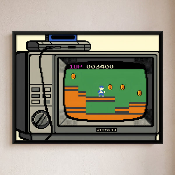 Retro TV with Game Console