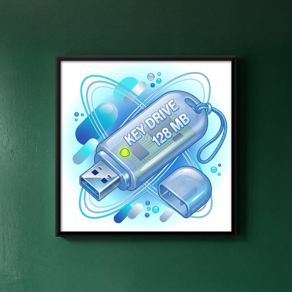 Translucent Y2K USB Flash Drive
