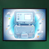 Translucent Y2K Clamshell Laptop