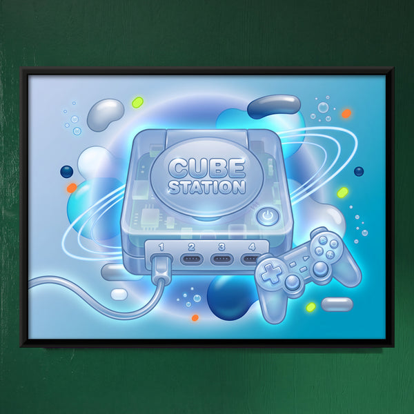 Translucent Y2K Video Game Console