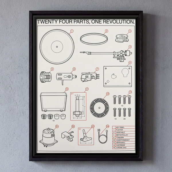 Record Player Parts Diagram