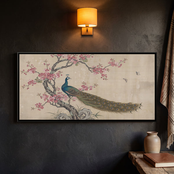 Peacock on a Blossoming Branch