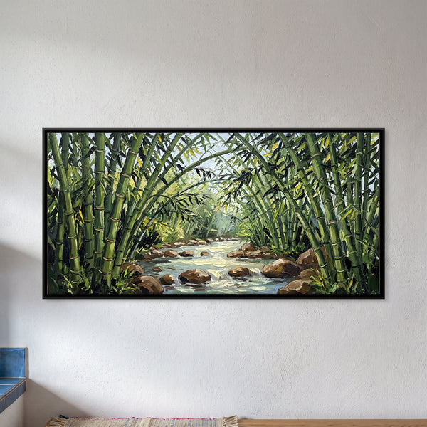 Stream Through a Bamboo Grove