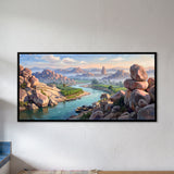 Hampi Boulders and River
