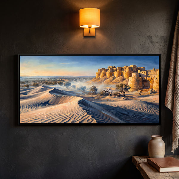 Jaisalmer Fort Above the Dunes in Indigo