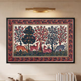 Deer in a Flowering Grove in Sand