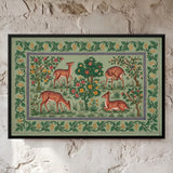 Deer in a Flowering Grove in Sage