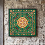 Lotus Medallion in Emerald