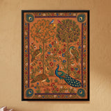 Peacocks in a Flowering Grove
