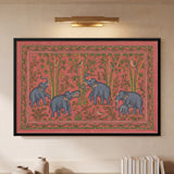 Elephants Among Bamboo