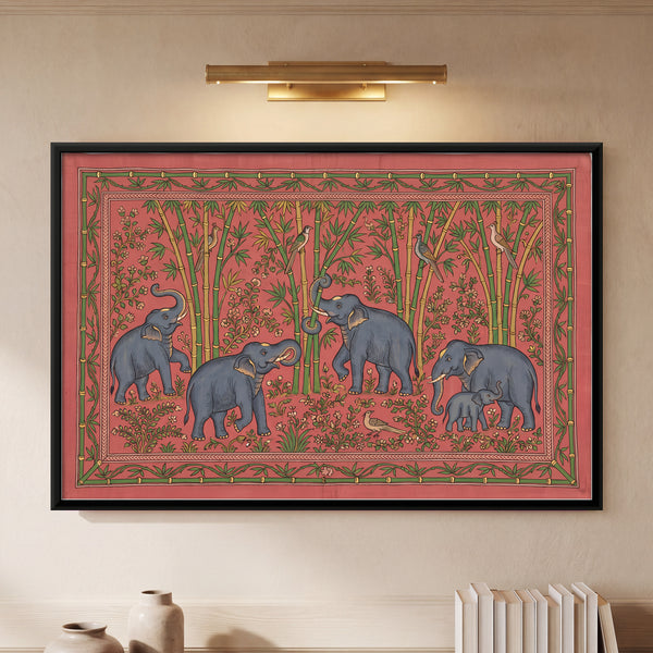 Elephants Among Bamboo