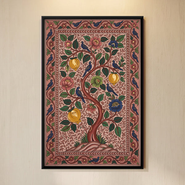 Tree of Life with Birds and Fruits