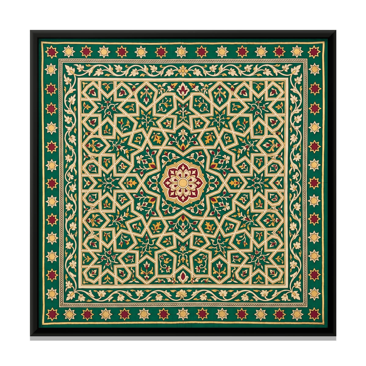 Star Jali Screen - framed canvas print, front view