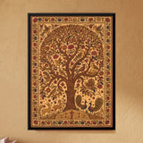 Stylized Tree of Life with Birds and Animals