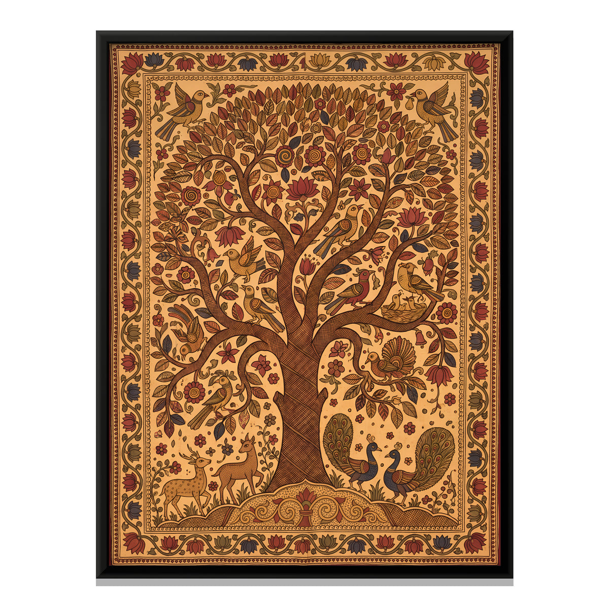Tree of Life - framed canvas print, front view